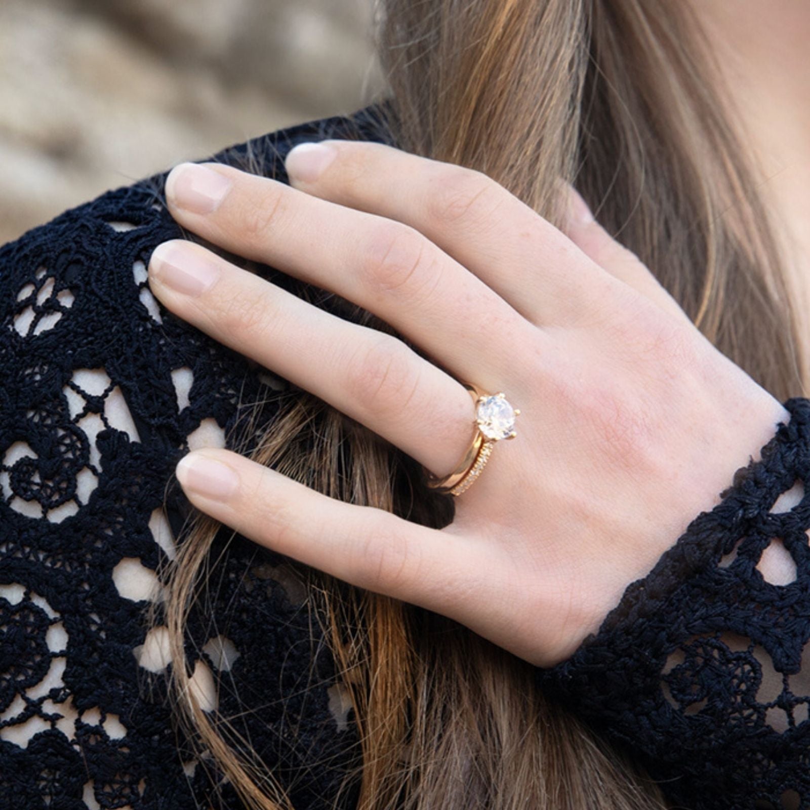 Närbild -North - lab grown diamant