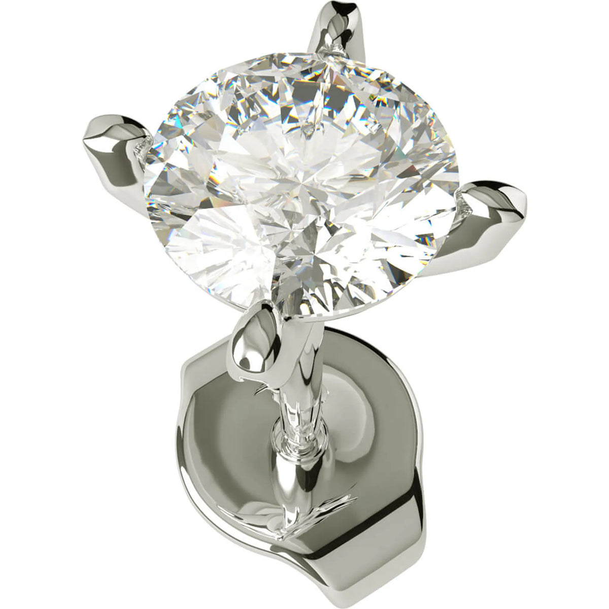 Produktbild på diamantörhänge infattad med lab grown diamant 0.30ct i vitguld