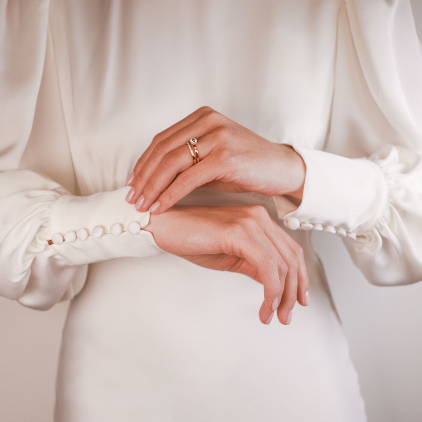 Vigselring med diamant från Schalins