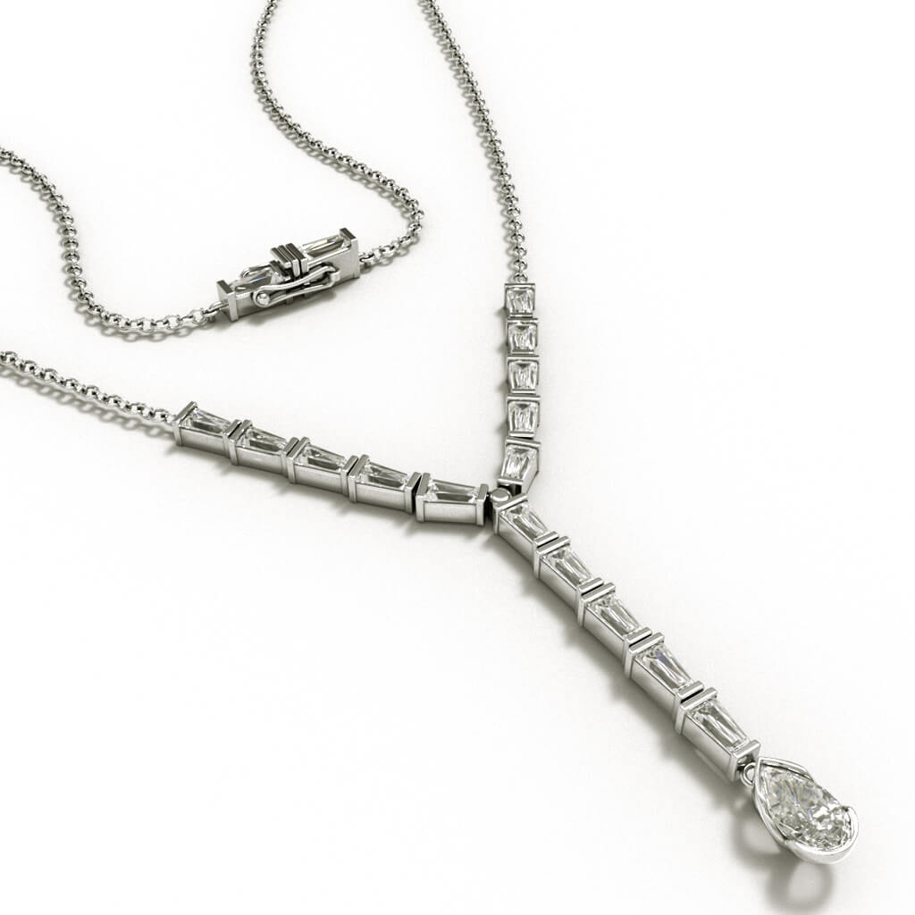 Eloge Essance - Diamanthalsband i vitguld 18K