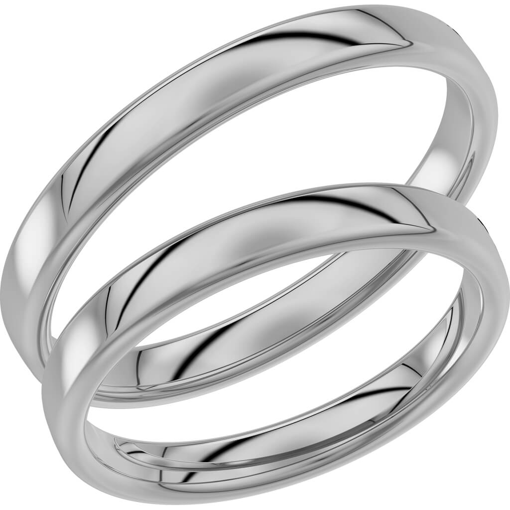 720-3 Plain ring in platinum – Schalins