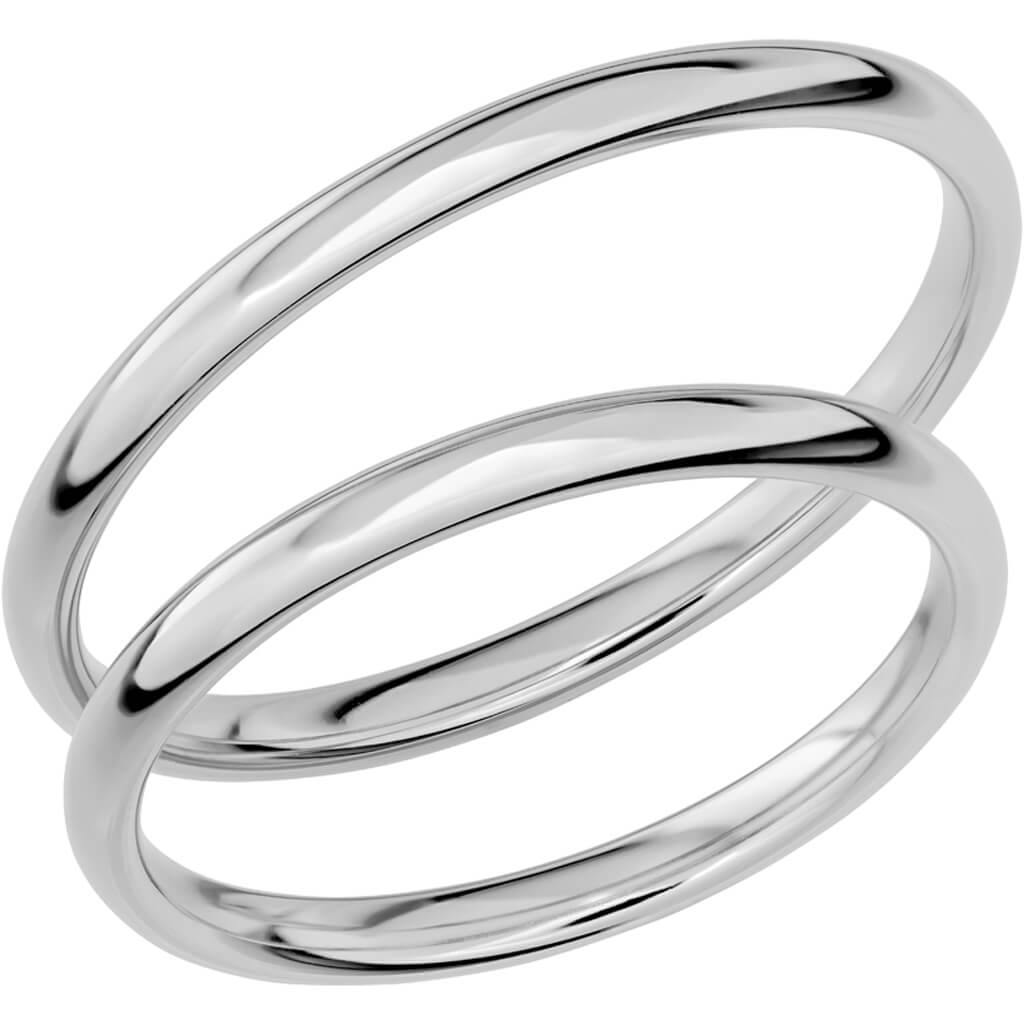 SR1022 -Narrow plain ring in platinum – Schalins