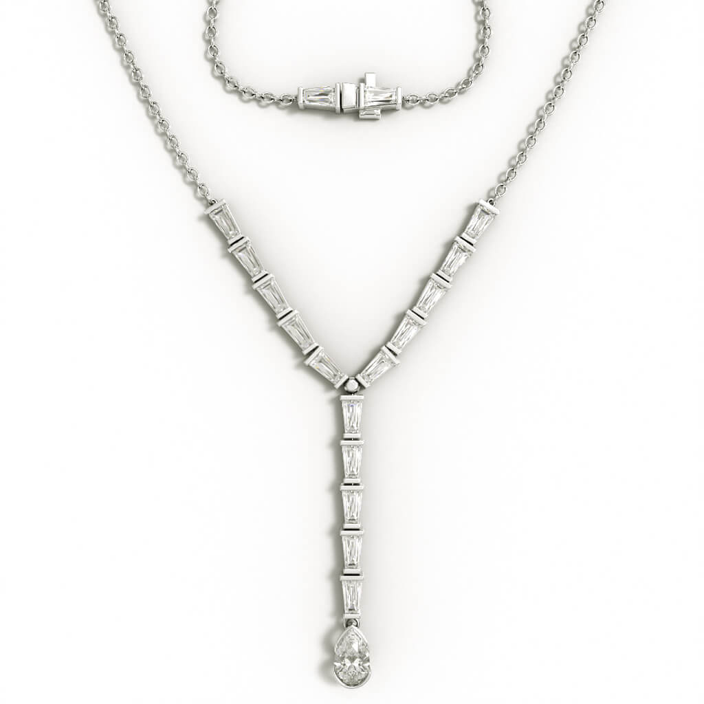 Eloge Essance - Diamanthalsband i vitguld 18K