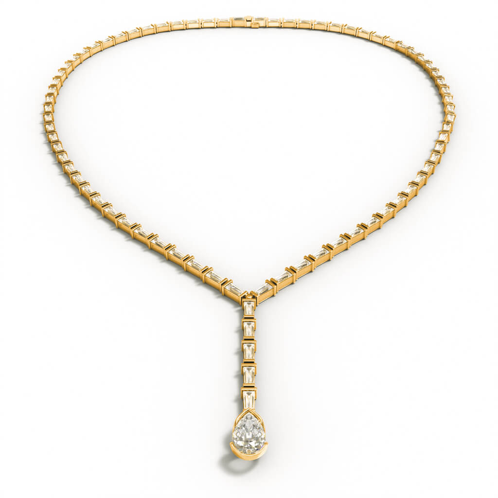 Eloge Prestige - Diamanthalsband i rödguld 18K