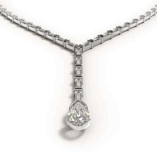 Eloge Prestige - Diamanthalsband i vitguld 18K